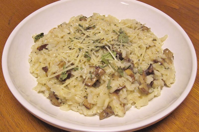Risotto cu ciuperci de pădure
